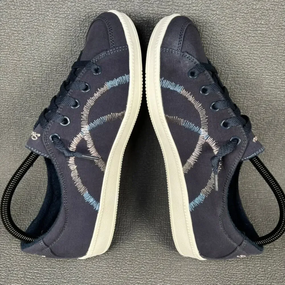 Skechers B Cute Hands Free 100041 Size 8.5 Women`s Navy Blue White Walking Shoes